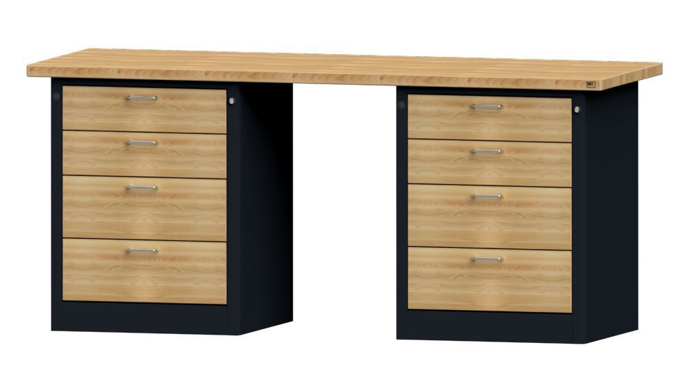 Anke Kombiwerkbank Serie VH 2000 Modell 840 VH Buche-Massiv-Platte Höhe mm Produktbild Anke Kombiwerkbank Serie VH 2000 Modell 840 VH Buche-Massiv-Platte Höhe mm