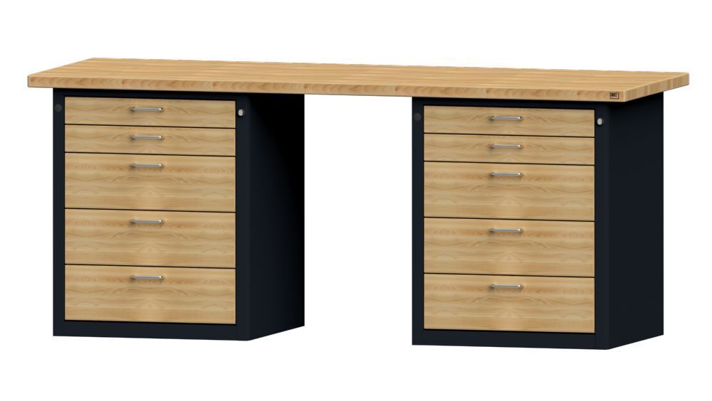 Anke Kombiwerkbank Serie VH 2000 Modell 850 VH RAL 7016 / Buche Produktbild Anke Kombiwerkbank Serie VH 2000 Modell 850 VH RAL 7016 / Buche