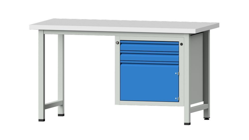 Anke Kombiwerkbank 2 Türen in blau Serie E 1500 Modell 702 E Produktbild Anke Kombiwerkbank 2 Türen in blau Serie E 1500 Modell 702 E