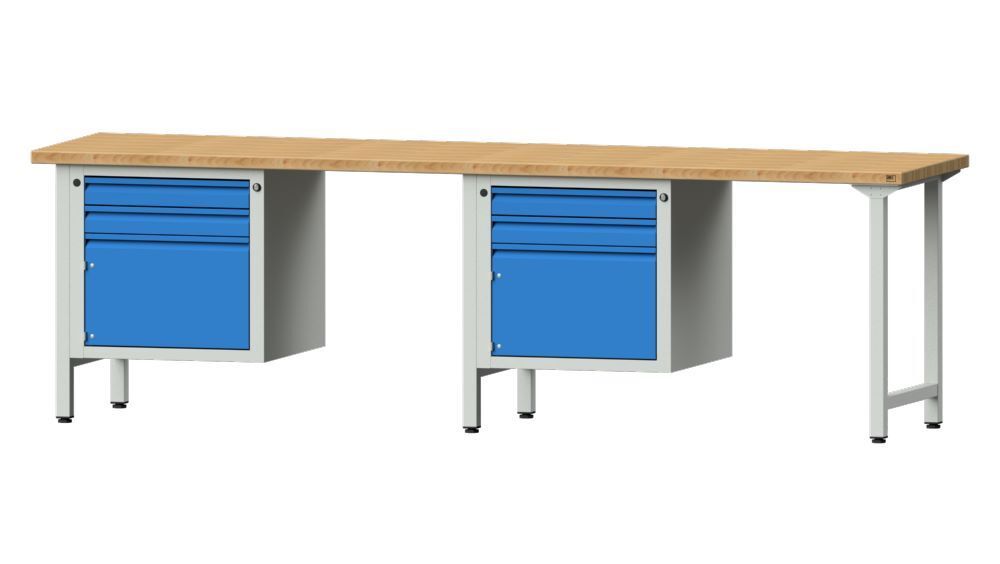 Anke Kombiwerkbank mit 2 Arbeitsplätzen Serie E 2800 Modell 732 E Produktbild Anke Kombiwerkbank mit 2 Arbeitsplätzen Serie E 2800 Modell 732 E