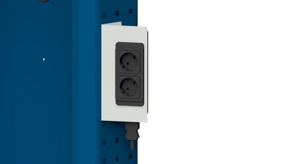 Anke MDE Steckdosenleiste RAL 7035 Produktbild Anke MDE Steckdosenleiste RAL 7035