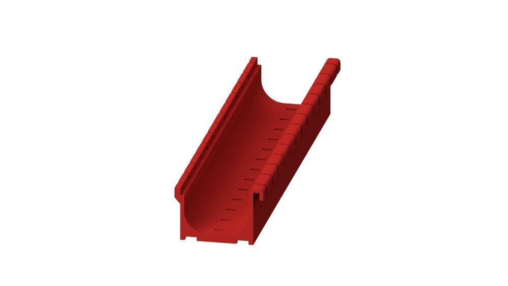 Anke Mulde schmal für Muldenplatte 34 x 196 x 30,5 mm Produktbild Anke Mulde schmal für Muldenplatte 34 x 196 x 30,5 mm