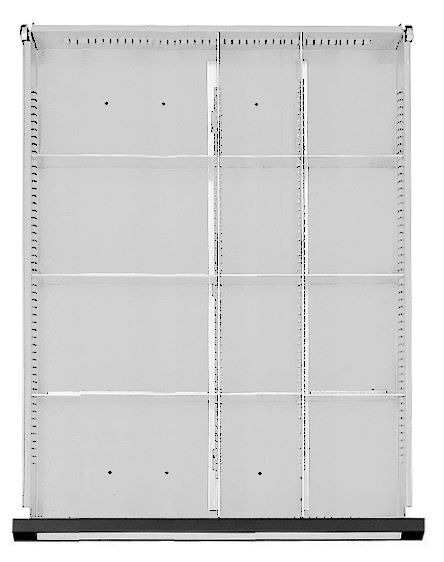 Anke Schubladeneinteilungssatz 1/2-1/4T für Schublade 410 x 540 mm für FH 90-150 mm Produktbild Anke Schubladeneinteilungssatz 1/2-1/4T für Schublade 410 x 540 mm für FH 90-150 mm