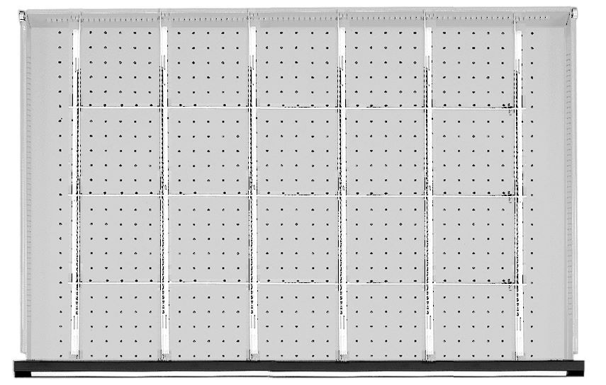 Anke Schubladeneinteilungssatz 1/5T für Schublade 930 x 540 mm für FH 90-150 mm Produktbild Anke Schubladeneinteilungssatz 1/5T für Schublade 930 x 540 mm für FH 90-150 mm