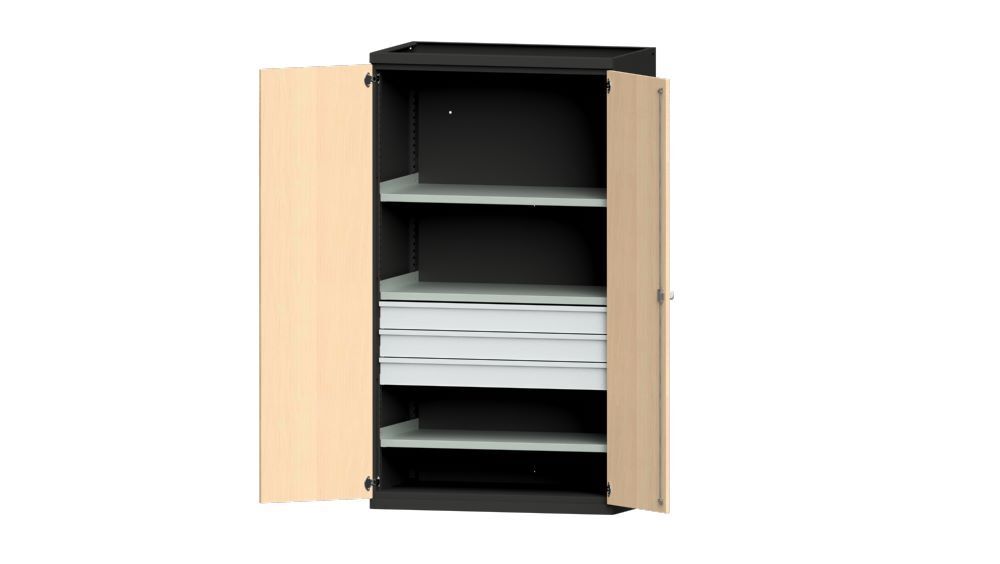 Anke Schwerlastschrank Serie VH Modell 103 VH mit 3 Einlegeboden Höhe 1950 mm Produktbild Anke Schwerlastschrank Serie VH Modell 103 VH mit 3 Einlegeboden Höhe 1950 mm