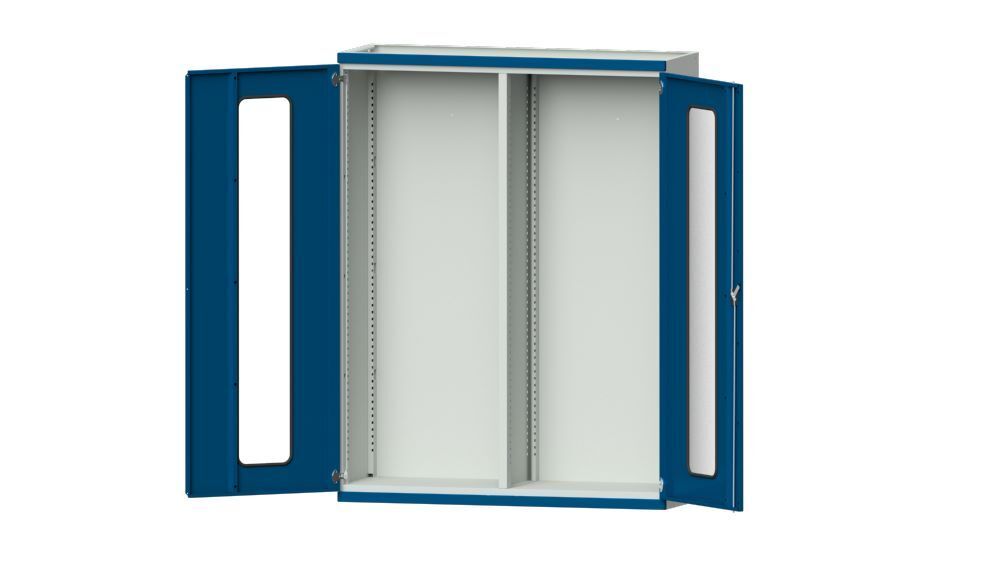 Anke Schwerlastschrank mit Mittelwand Serie V Modell 400 RAL 7035 5010 Produktbild Anke Schwerlastschrank mit Mittelwand Serie V Modell 400 RAL 7035 5010