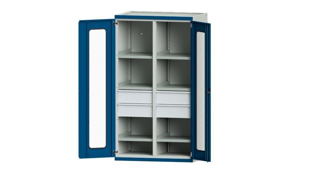 Anke Schwerlastschrank 6 Einlegeböden 4 Schubladen Serie V Modell 202 Produktbild Anke Schwerlastschrank 6 Einlegeböden 4 Schubladen Serie V Modell 202