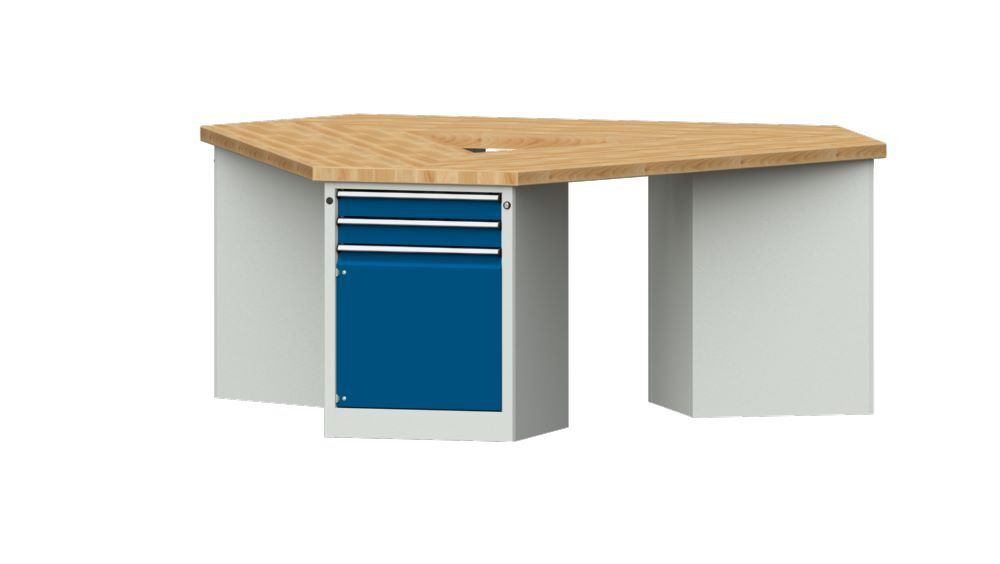 Anke 3-Eck Gruppenwerkbank 2370 x 2052 x 900 mm Modell 302 VG Produktbild Anke 3-Eck Gruppenwerkbank 2370 x 2052 x 900 mm Modell 302 VG