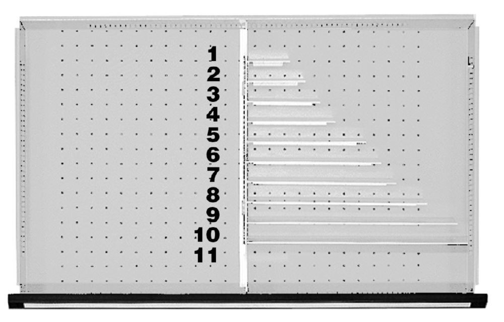 Anke Trennleisten zur individuellen Schubladeneinteilung Querteiler L 125 mm FH 60 mm Produktbild Anke Trennleisten zur individuellen Schubladeneinteilung Querteiler L 125 mm FH 60 mm