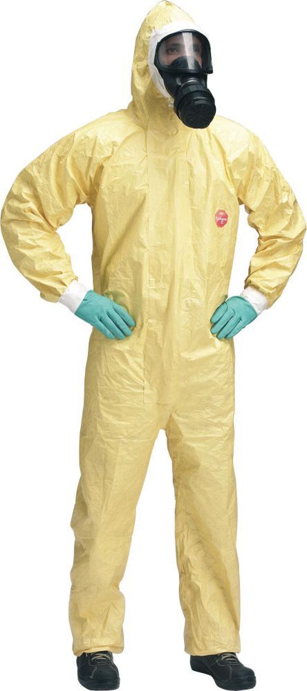 Tychem Einweganzug Tychem C, Gr. XXL, gelb Produktbild Tychem Einweganzug Tychem C, Gr. XXL, gelb