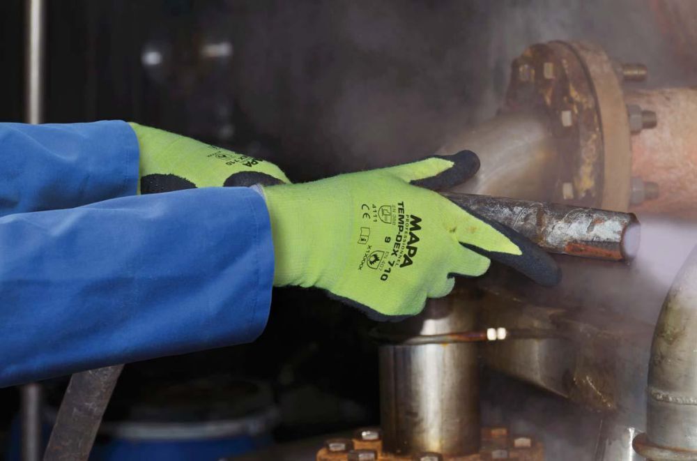 Mapa Handschuh TempDex 710 Gr. 9 gelb schwarz Anwendung Produktbild Mapa Handschuh TempDex 710 Gr. 9 gelb schwarz Anwendung bild 6