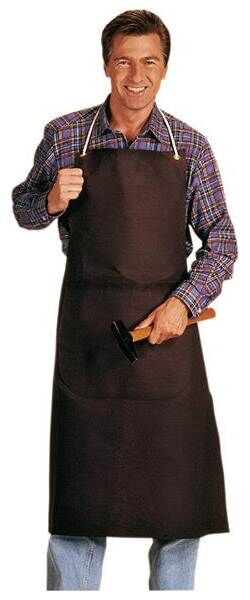 Craftland Segeltuchschürze, rot/braun Produktbild Craftland Segeltuchschürze, rot/braun