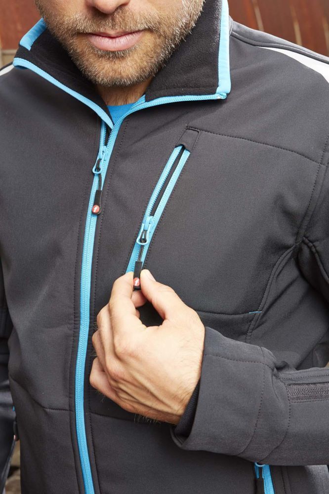 Fortis Herren Jacke 24, Black/lime green, Gr. XXL Produktbild Fortis Herren Jacke 24, Black/lime green, Gr. XXL bild 6