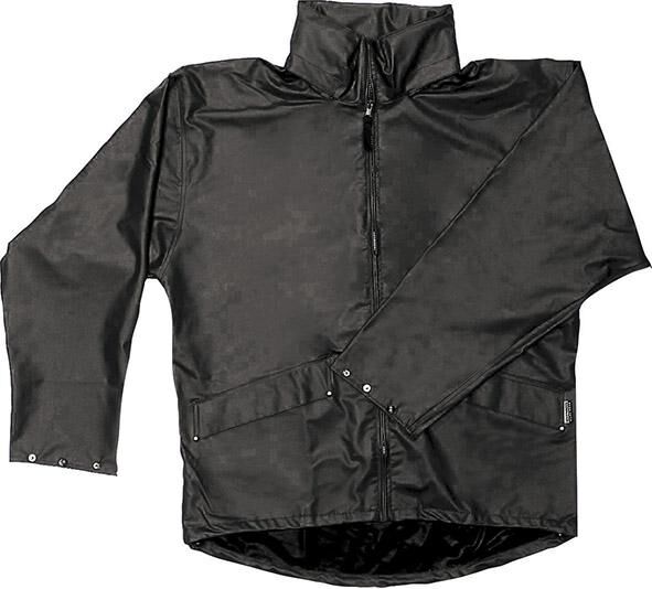 Regenjacke VOSS,PU-Stretch Gr. L, schwarz Produktbild Regenjacke VOSS,PU-Stretch Gr. L, schwarz