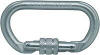 Skylotec Karabiner, oval, m. Schraubsich., Stahl, EN 362,  22 kN Produktbild Skylotec Karabiner, oval, m. Schraubsich., Stahl, EN 362,  22 kN