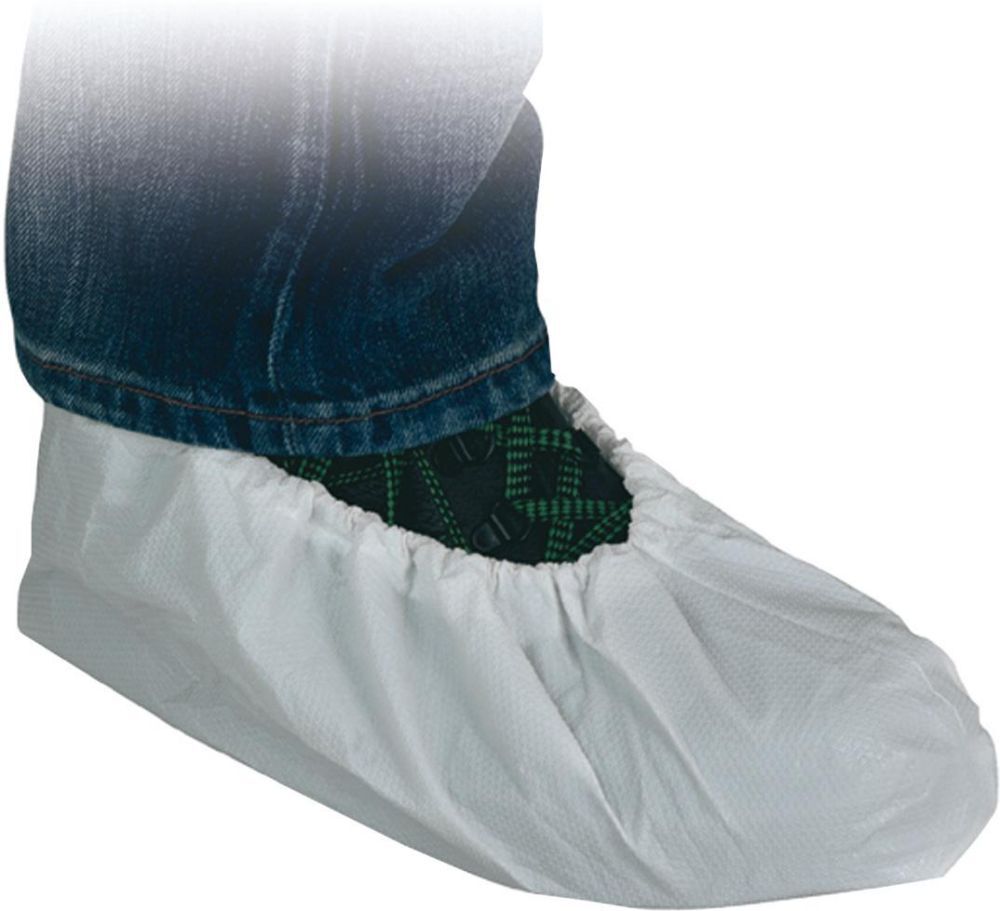 Einwegüberschuh, PE, 17 cm hoch, weiß Produktbild Einwegüberschuh, PE, 17 cm hoch, weiß