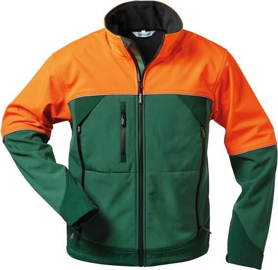 Elysee Forstjacke Sanddorn,  Softshell, Gr.XXL, grün/orange Produktbild Elysee Forstjacke Sanddorn,  Softshell, Gr.XXL, grün/orange