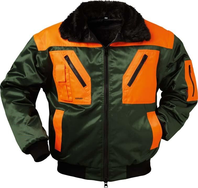 Norway Protection Pilotenjacke Rotdorn, Gr.M, grün/orange Norway Protection Pilotenjacke Rotdorn, Gr.M, grün/orange