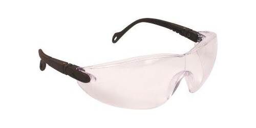 JSP Brille Eclipse, PC, klar/schwarz Produktbild JSP Brille Eclipse, PC, klar/schwarz