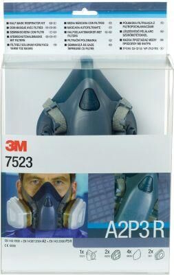 3M Maskenset 7523M mit Maske 7502, Filter A2P3R Produktbild 3M Maskenset 7523M mit Maske 7502, Filter A2P3R