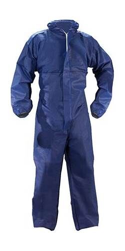 FORTIS Einwegschmutzanzug, PP, Gr. XXL, blau, Produktbild FORTIS Einwegschmutzanzug, PP, Gr. XXL, blau,