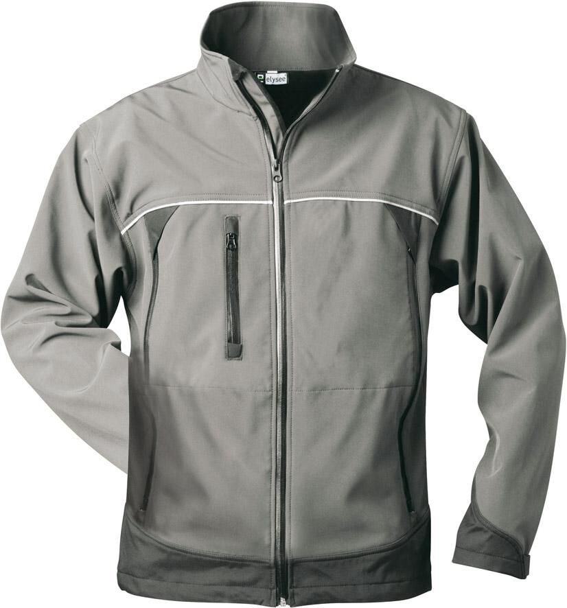 Elysee Jacke Beta, Softshell, Gr.M, grau/schwarz Produktbild Elysee Jacke Beta, Softshell, Gr.M, grau/schwarz