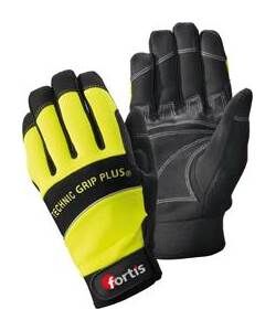 Fortis Handschuh Technic Grip +, Gr.8, gelb/schw., FORTIS Produktbild Fortis Handschuh Technic Grip +, Gr.8, gelb/schw., FORTIS