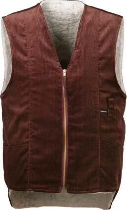 Cordweste, Webfell, Gr. 4, braun Cordweste, Webfell, Gr. 4, braun