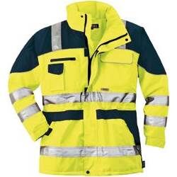 Warnparka, Gr. XXL, gelb/blau Produktbild Warnparka, Gr. XXL, gelb/blau