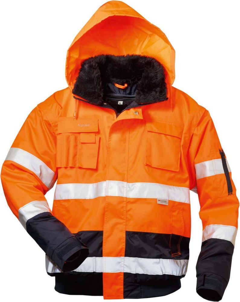 Elysee Warnjacke Volker, Gr. S, orange-marine Produktbild Elysee Warnjacke Volker, Gr. S, orange-marine