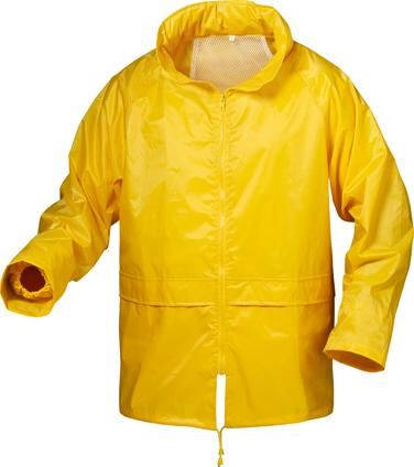 Regenjacke Nylon/Vinyl, Gr. XL, gelb Produktbild Regenjacke Nylon/Vinyl, Gr. XL, gelb