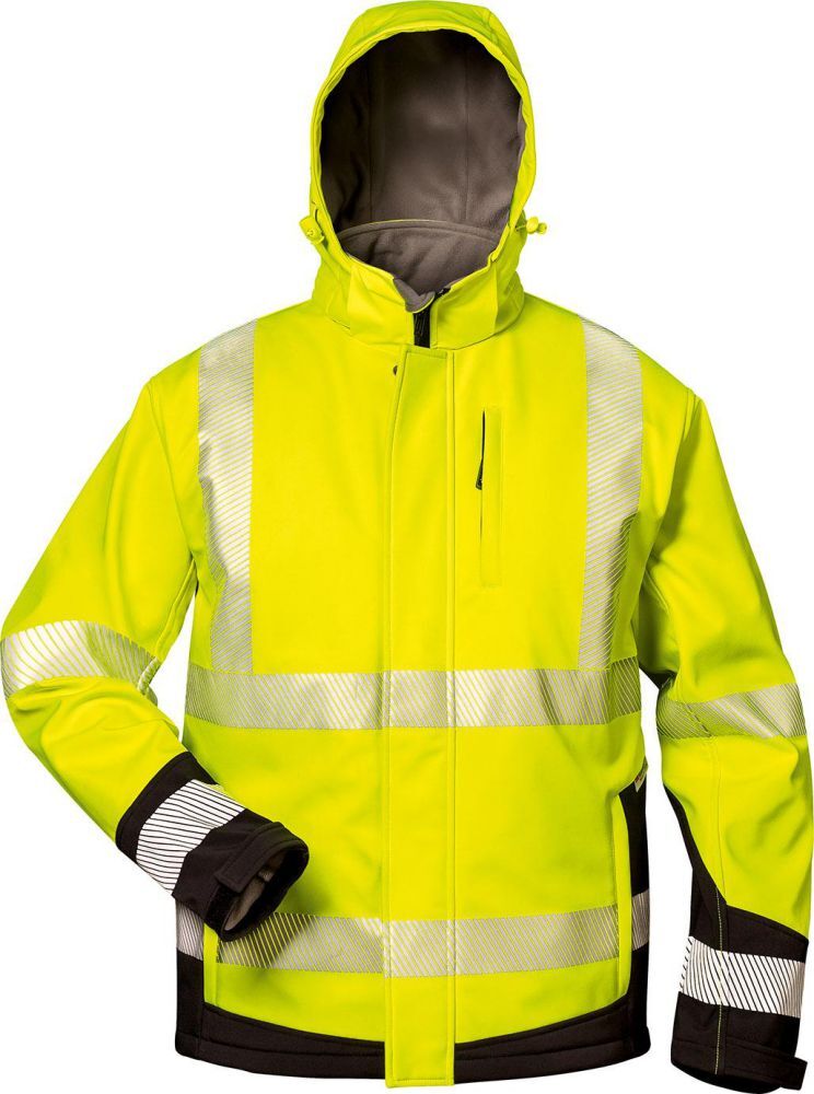 Elysee Warnjacke Melvin, Softsh. Gr.XL,  gelb/schwarz Produktbild Elysee Warnjacke Melvin, Softsh. Gr.XL,  gelb/schwarz
