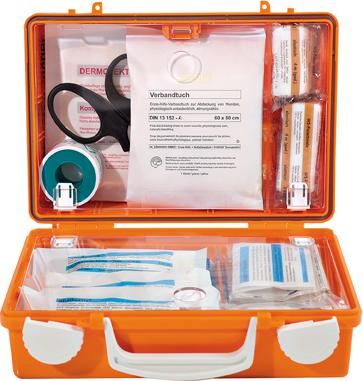 Söhngen Erste-Hilfe-Koffer Quick Inh.Standard DIN13157 orange Produktbild Söhngen Erste-Hilfe-Koffer Quick Inh.Standard DIN13157 orange