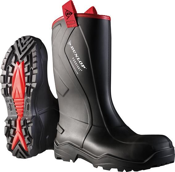 Dunlop Stiefel Purofort+ Rugged, schwarz, Gr. 48 Produktbild Dunlop Stiefel Purofort+ Rugged, schwarz, Gr. 48