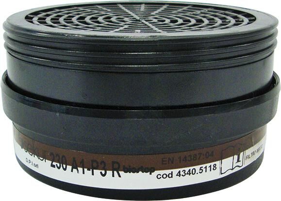 Ekastu Safety Filter 230, A1-P3R D f.Polimask 230 (Pck.a2St) Produktbild Ekastu Safety Filter 230, A1-P3R D f.Polimask 230 (Pck.a2St)