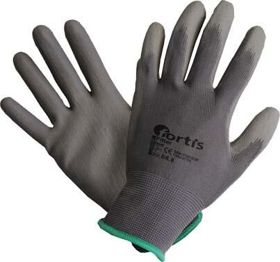 Fortis Handschuhe Strickhandschuhe Fitter PU/Nylon, Gr. 9, grau Fortis Handschuhe Strickhandschuhe Fitter PU/Nylon, Gr. 9, grau