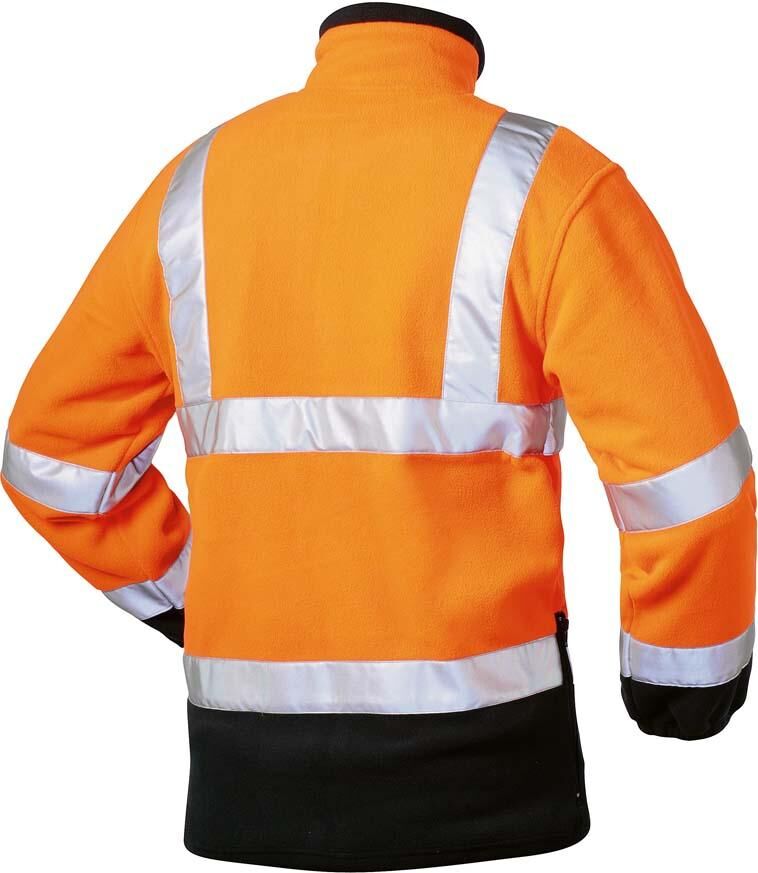 Elysee Warn-Fleecejacke BenediktGr. XXXL, orange/marine Produktbild Elysee Warn-Fleecejacke BenediktGr. XXXL, orange/marine bild 3