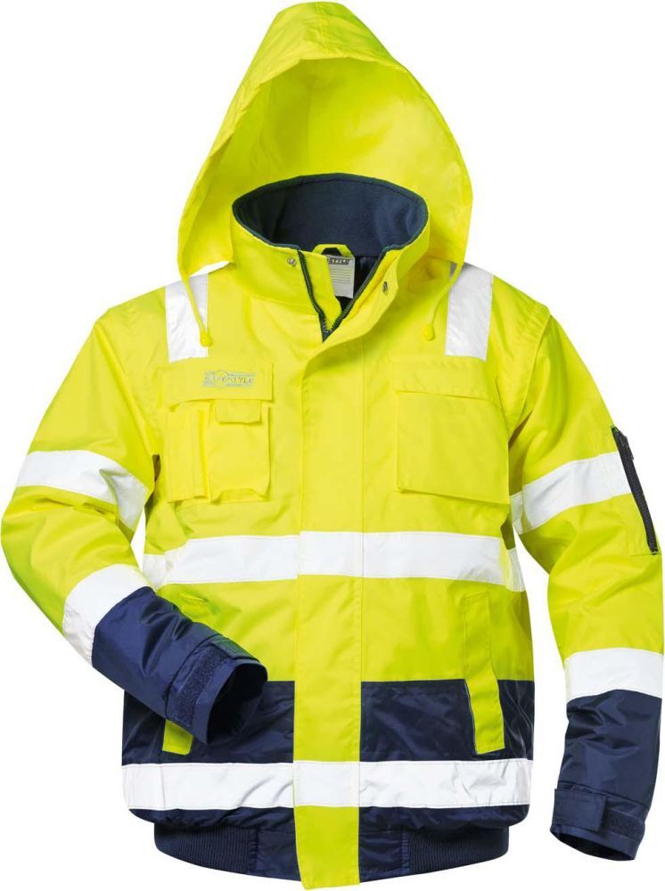 Safestyle Warnpilotenjacke Axel, Gr.2XL, gelb/blau Produktbild Safestyle Warnpilotenjacke Axel, Gr.2XL, gelb/blau
