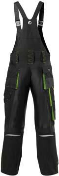 Fortis H-Latzhose 24, Black/lime green, Gr. 29 Produktbild Fortis H-Latzhose 24, Black/lime green, Gr. 29 bild 3