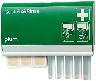 plum QickFix u. Rinse Spender Pflaster und Ampullen Produktbild plum QickFix u. Rinse Spender Pflaster und Ampullen