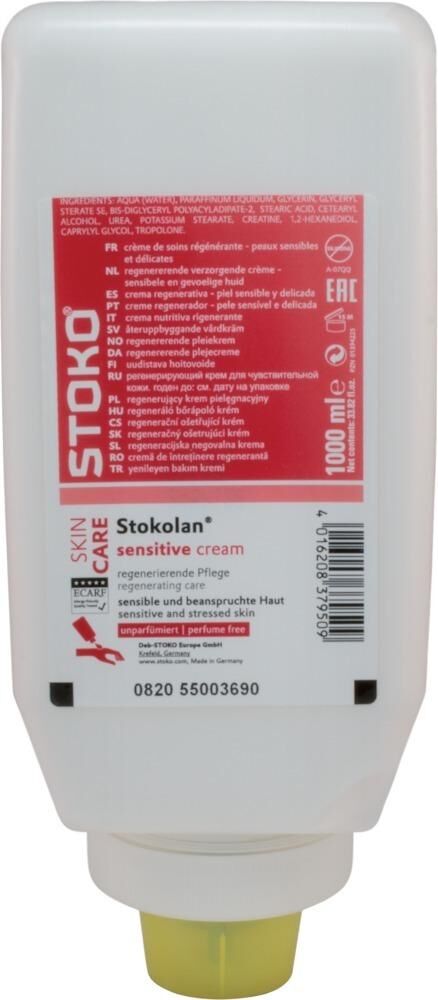 Deb Stoko Stokolan Hautpflegecreme Pure sensitiv 1000ml Produktbild Deb Stoko Stokolan Hautpflegecreme Pure sensitiv 1000ml