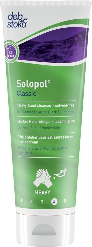 Deb Stoko Solopol Handreiniger Classic Hautreiniger stark 250 ml Tube Produktbild Deb Stoko Solopol Handreiniger Classic Hautreiniger stark 250 ml Tube