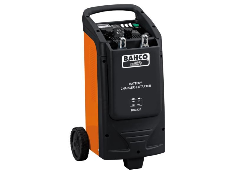 Produktbild Bahco Batterieladegerät und Starthilfe mit Rädern BBC420
