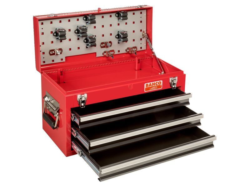 Produktbild Besonders belastbare Metallwerkzeugkästen mit drei Schubladen - 310 mm x 455 mm  bild 2