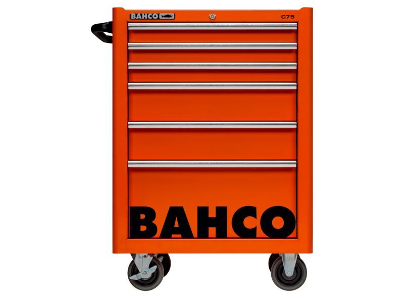 Produktbild Bahco Werkstattwagen C75 Classic Serie mit 6 Schubladen orange 956 x 501 x 763 mm