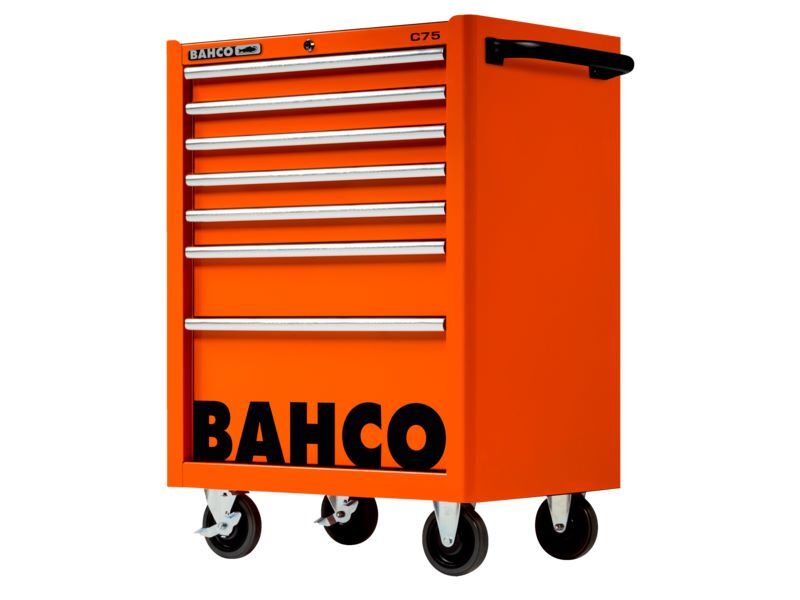 Produktbild C75-Werkstattwagen der Classic Serie mit 7 Schubladen, orange, 986 mm × 501 mm × bild 3