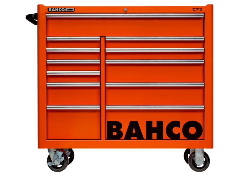 Produktbild Bahco Werkstattwagen C75 Classic Serie mit 12 Schubladen orange 986 x 501 x 1100 mm