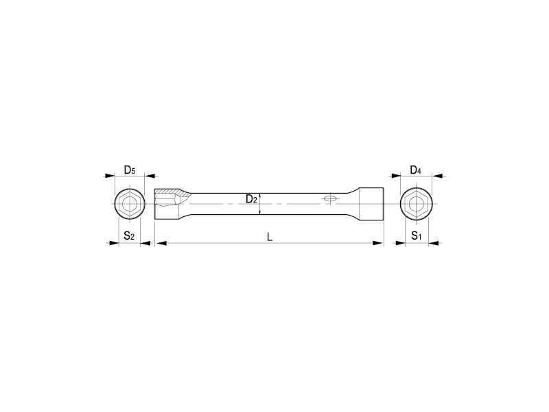 Produktbild Doppelsteckschlüssel, 24-27 mm bild 2