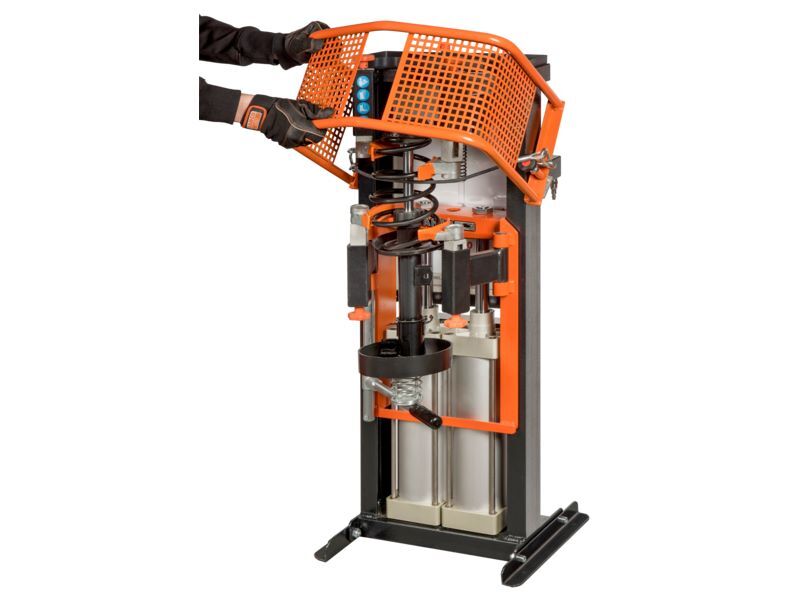 Produktbild Druckluft-Stand-Federspanner mit Doppel-Zylinder und Sicherheitskäfig bild 3