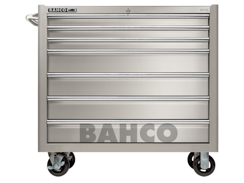 Produktbild Bahco Edelstahlwerkstattwägen 86x501x1100 mm mit sieben Schubladen